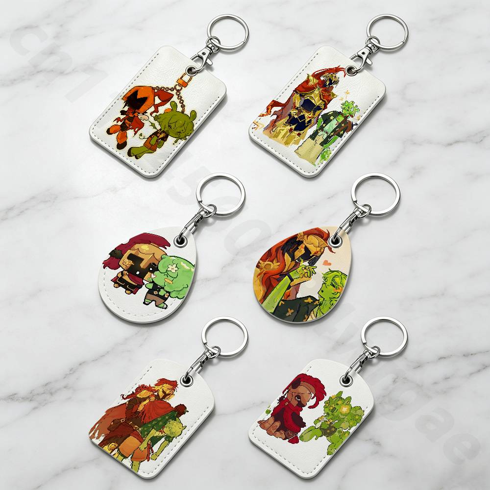 Leatherwork Keychain - S-Slimeknight D-D3rlord3 A-Avery Holder Keychain For