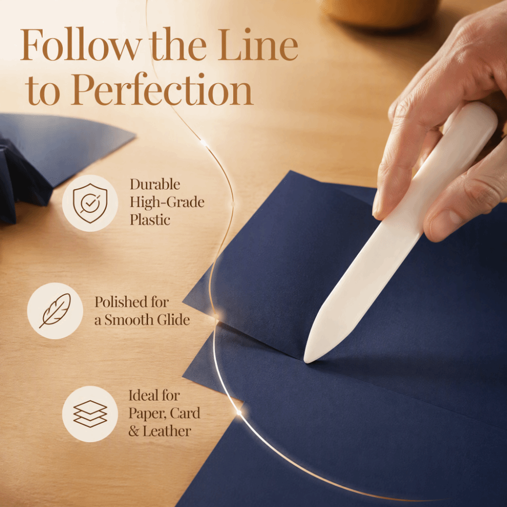 Bone Folder Tool - 5pcs Plastic Material Bone Folder Tool