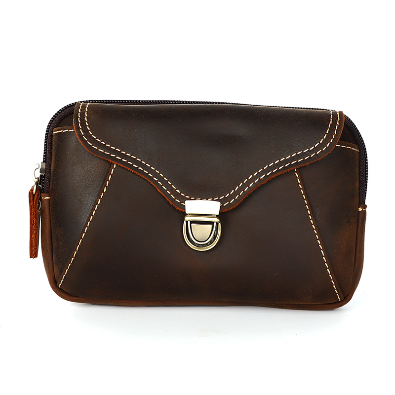 Men's leather waist bag, men's - огляд і ціна Leather Work Pants
