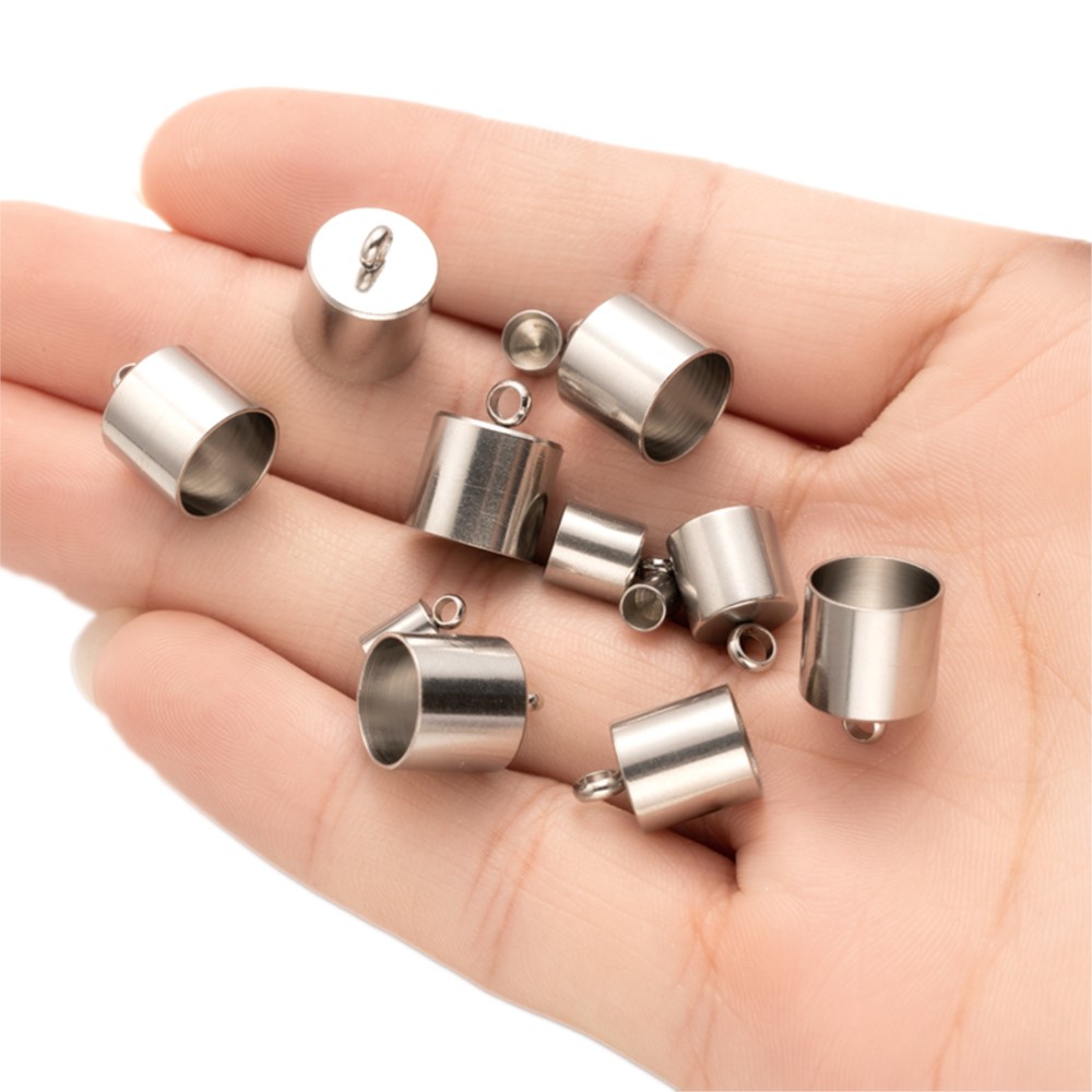 20pcs Tube End Caps Stainless  - огляд і ціна Leatherwork Diy