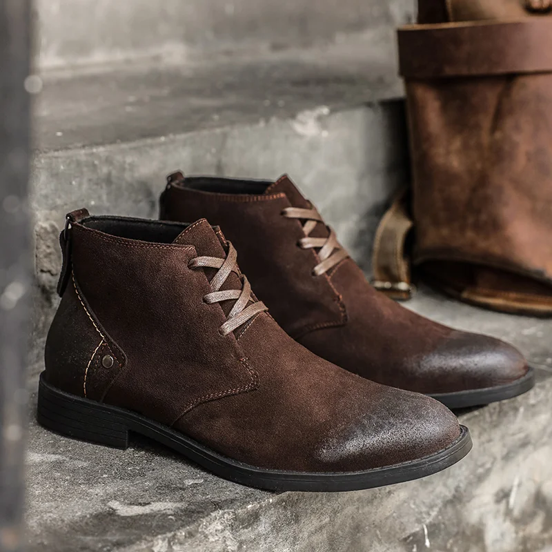 New Cow Suede Ankle Boots Hand - огляд і ціна Leather Workshop