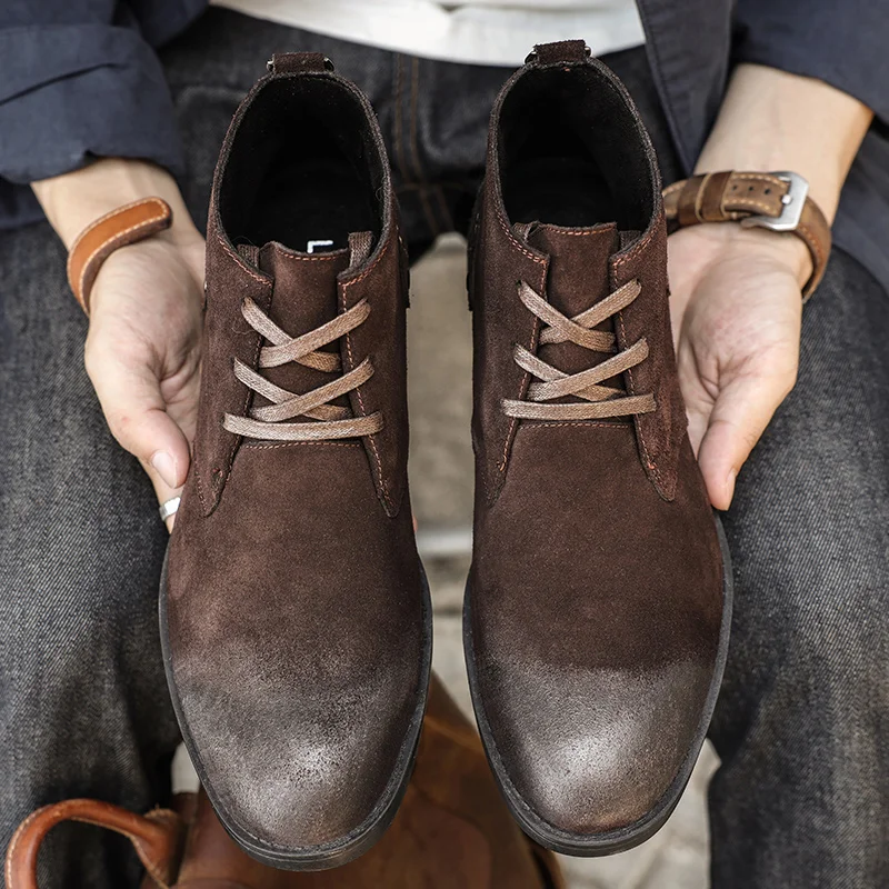 New Cow Suede Ankle Boots Hand - огляд і ціна Leather Workshop