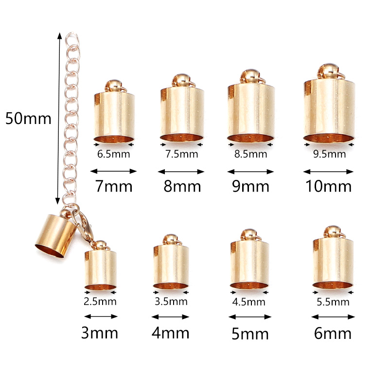 10Sets Leather Cord End Caps W - огляд і ціна Leatherwork Diy