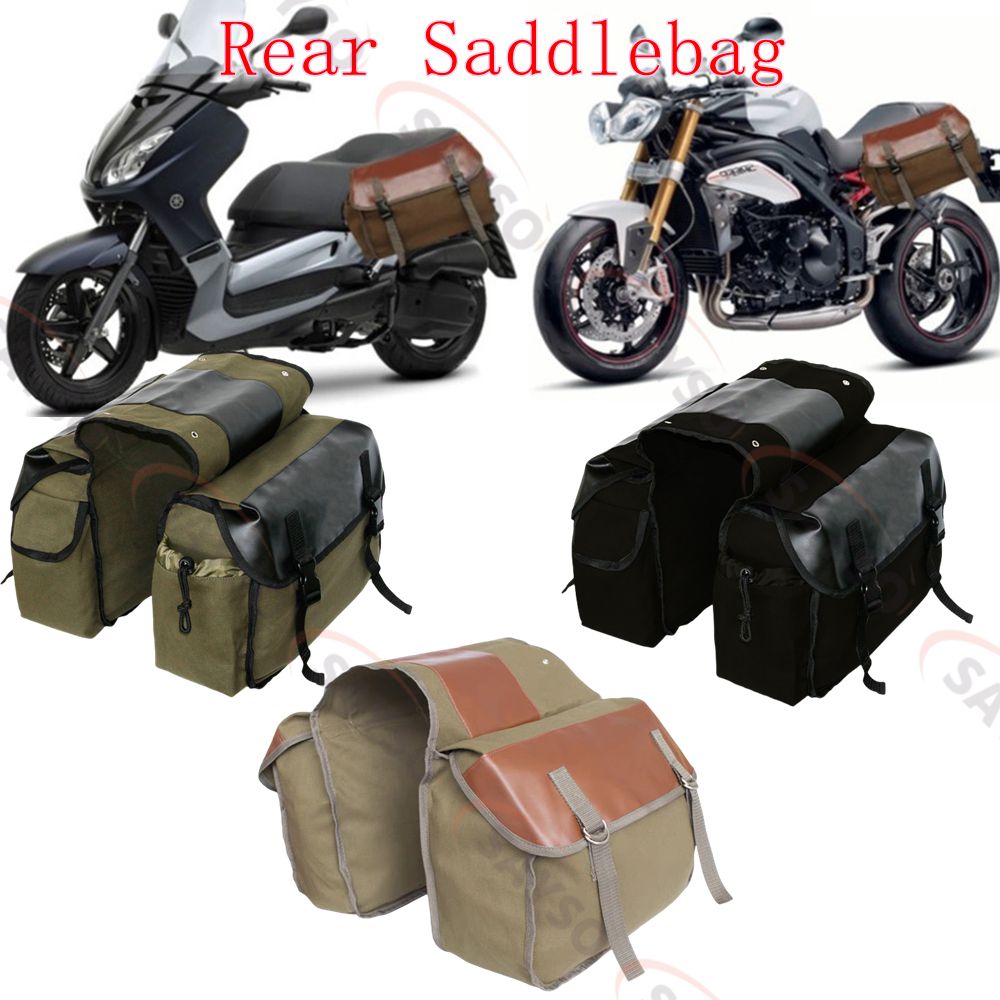 Canvas Leather Rear Saddlebag  - огляд і ціна Leather Workshop