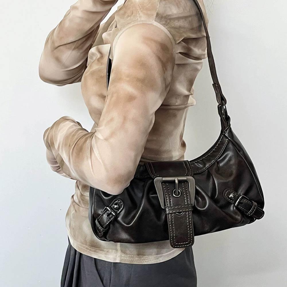 Y2K Retro Pleated Hobo Shoulde - огляд і ціна Leather Workshop