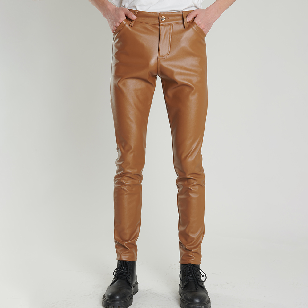 Men's Leather Pants Skinny Fit - огляд і ціна Leather Work Pants